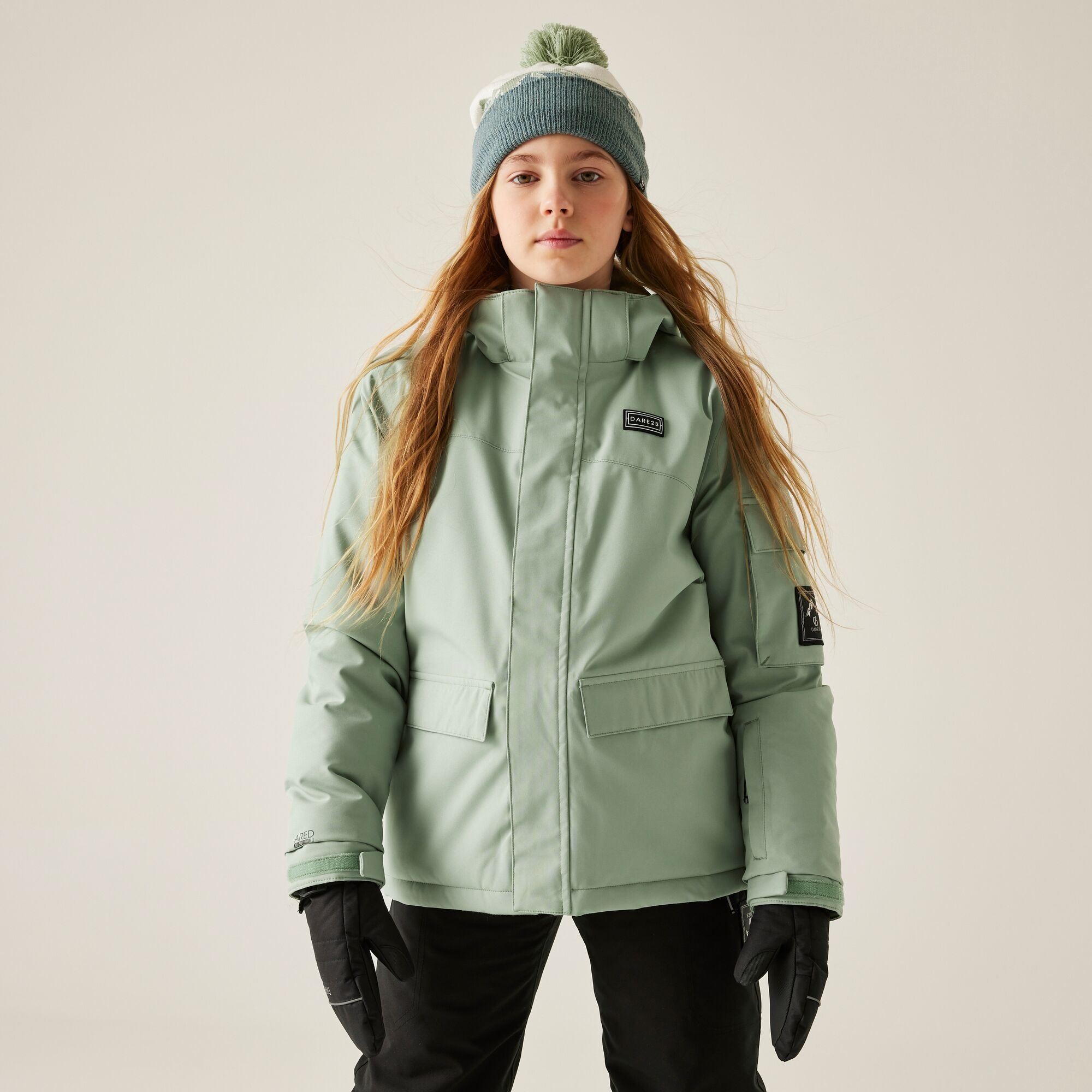 Dare 2b Kids’ Shredder Ski Jacket Green, Size: 7-8 Years