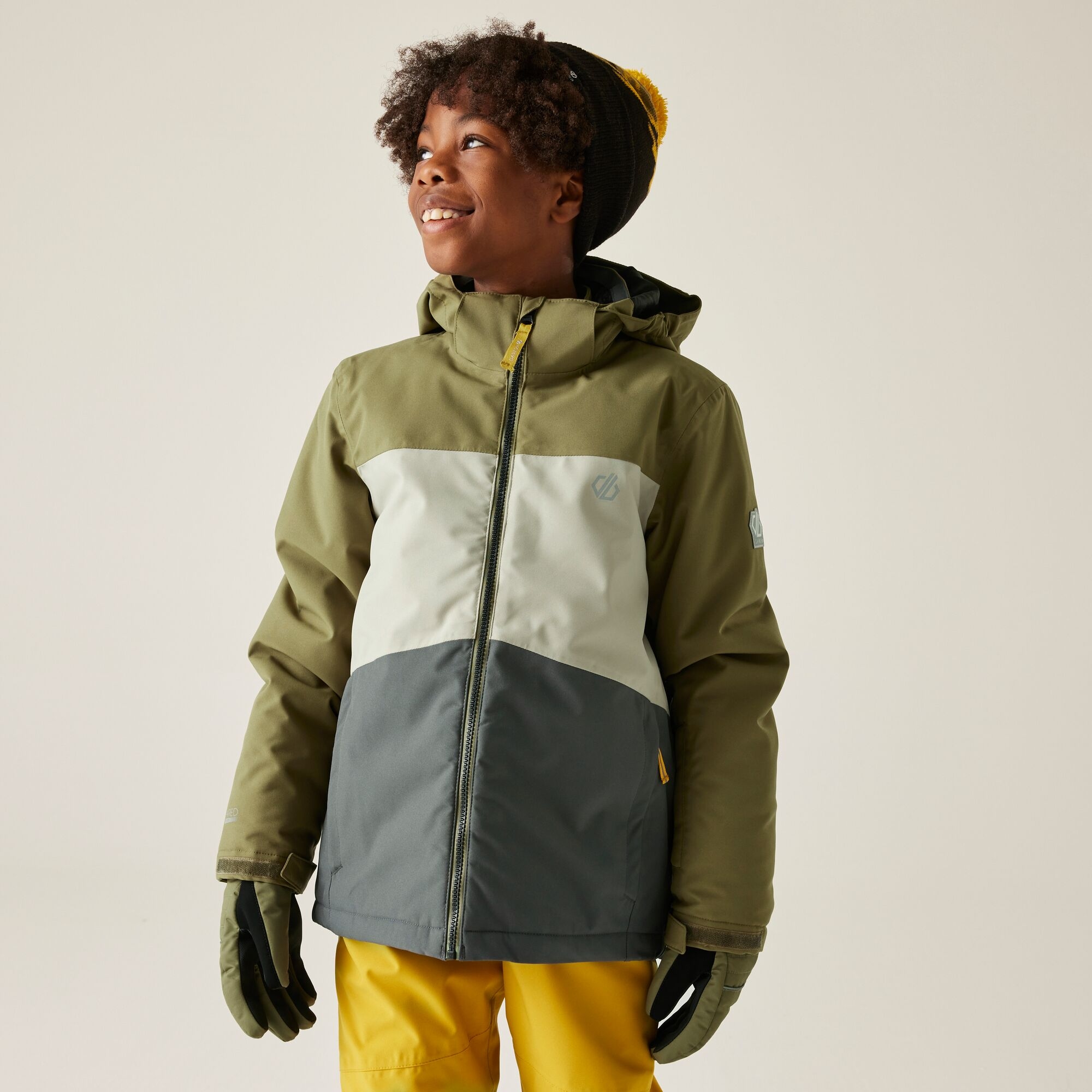 Dare 2B Kids’ Send It! Ski School Jacket - Green Size 5-6 Years