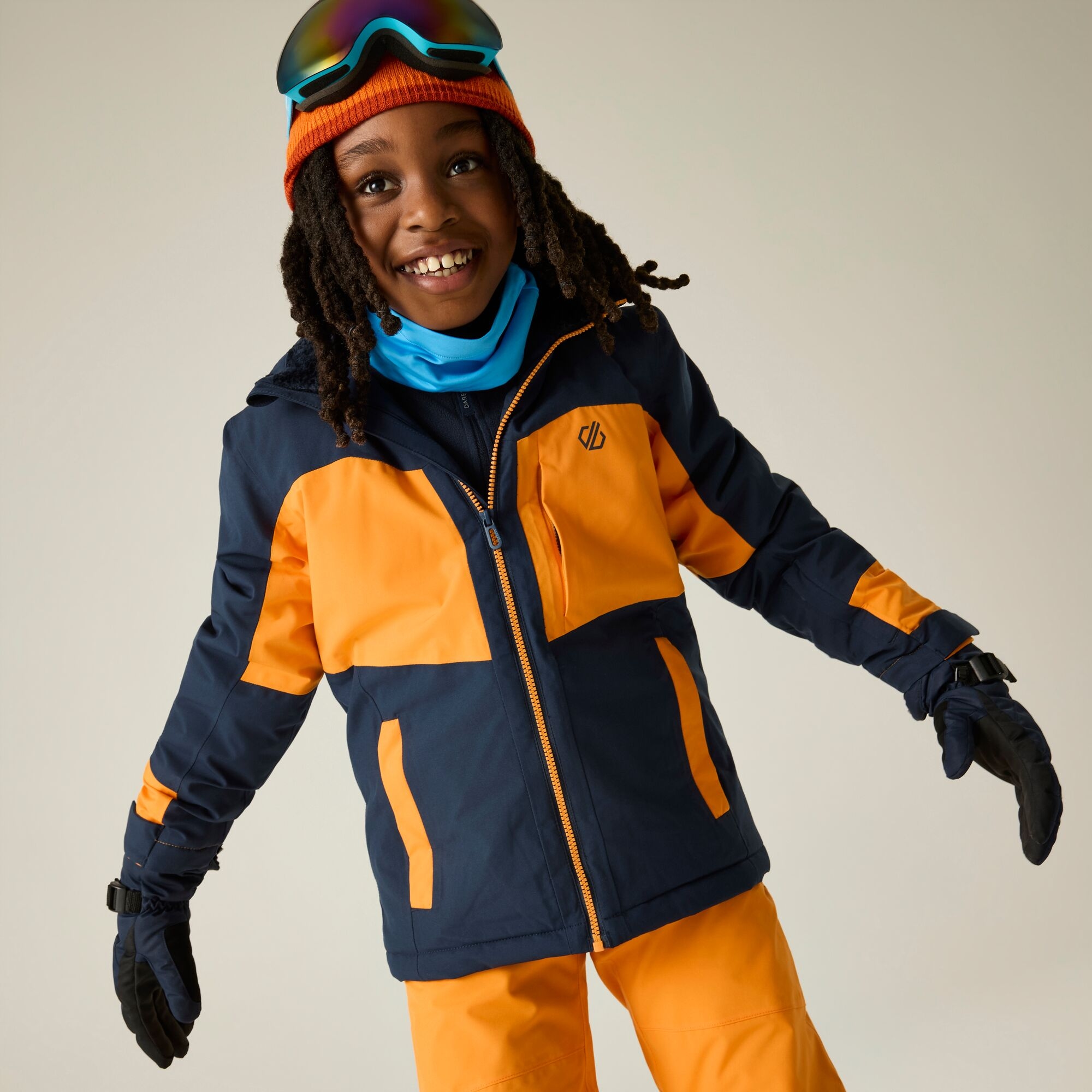 Dare 2B Kids’ Rip It Ski School Jacket - Blue Size 5-6 Years