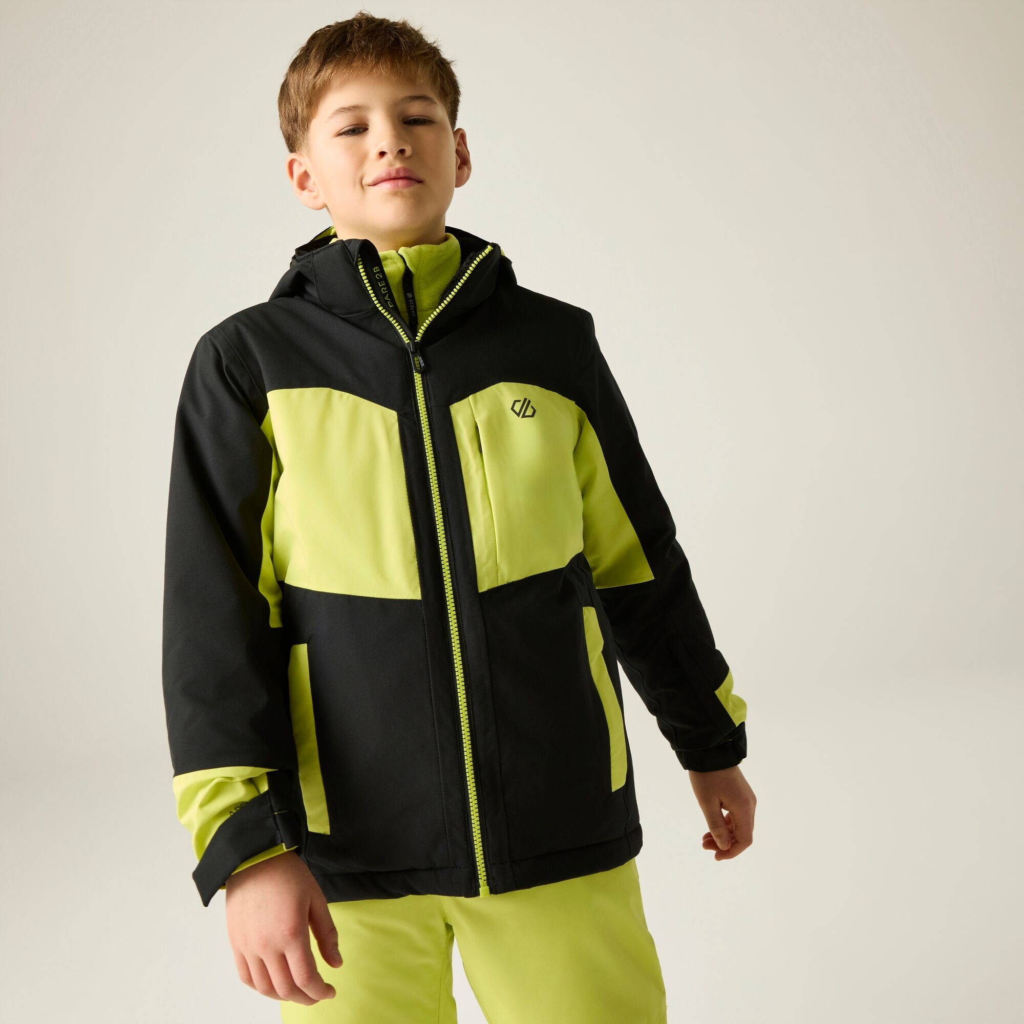 Dare 2B Kids’ Rip It Ski School Jacket - Yellow Size 14 Years