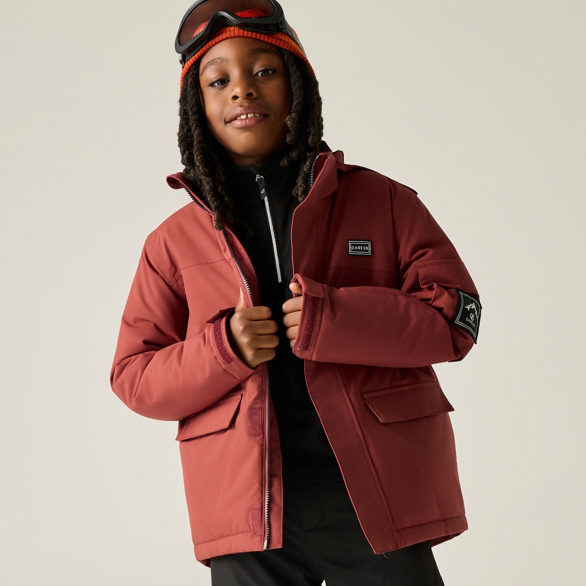 Dare 2B Kids’ Shredder Ii Ski School Jacket - Red Size 9-10 Years - Image 1
