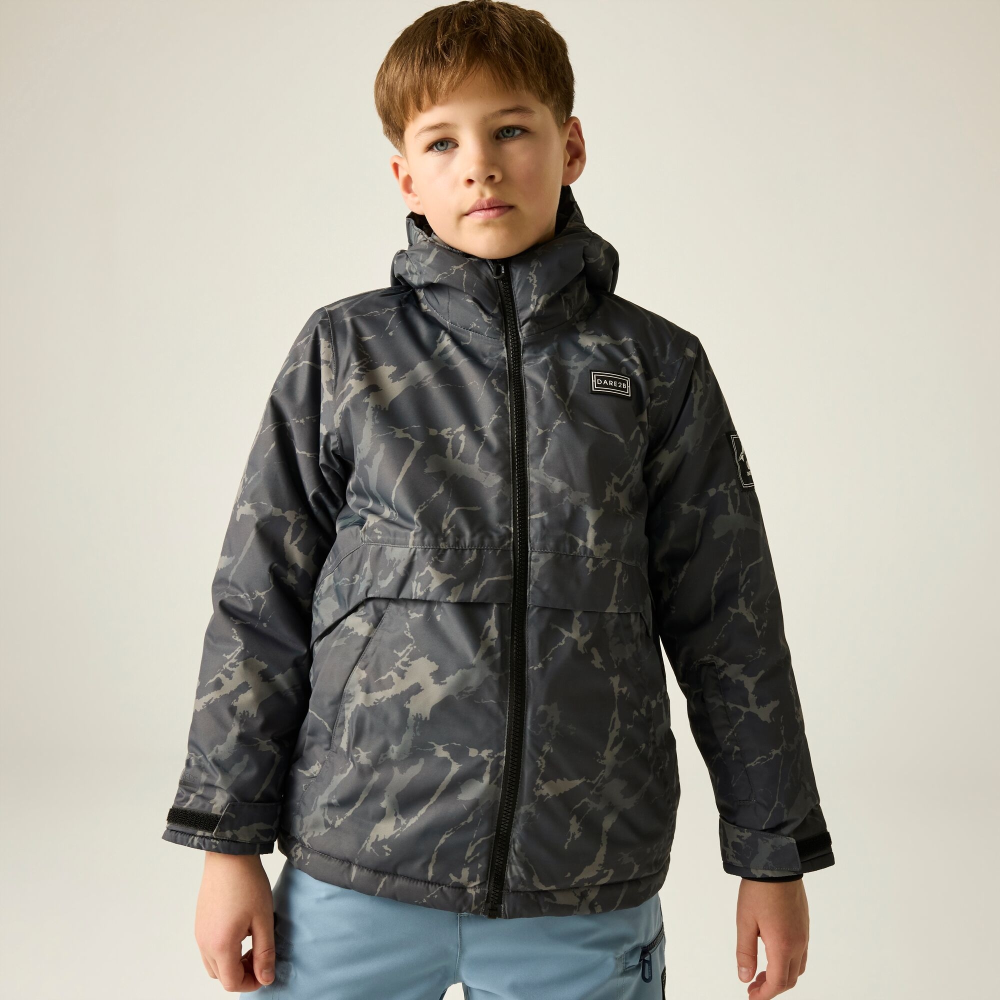 Dare 2B Girls Grey Wing It Waterproof Ski Jacket - Image 4