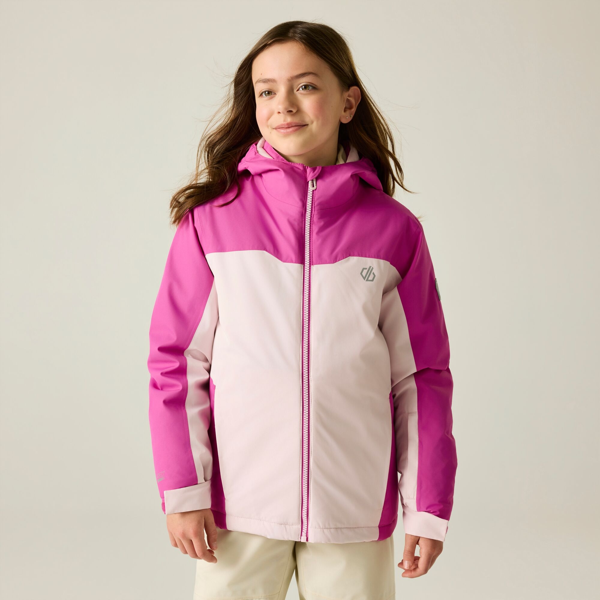 Dare 2B Kids’ Piste Ski School Jacket - Pink Size 11-12 Years