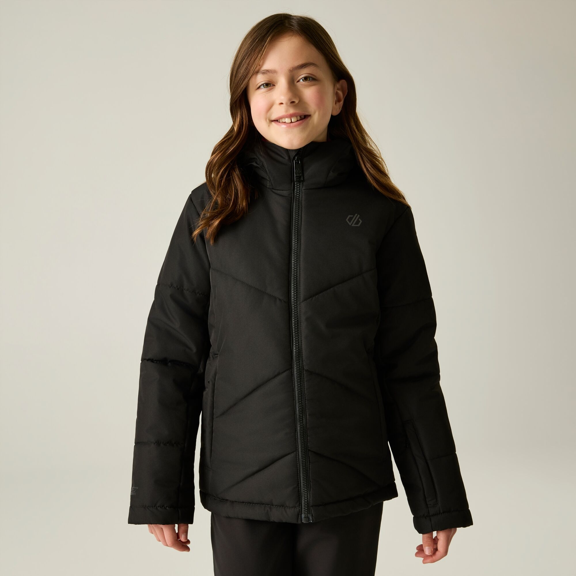 Dare 2b Girls Glacier Waterproof Ski Jacket, Insulated Breathable Coat - Image 3