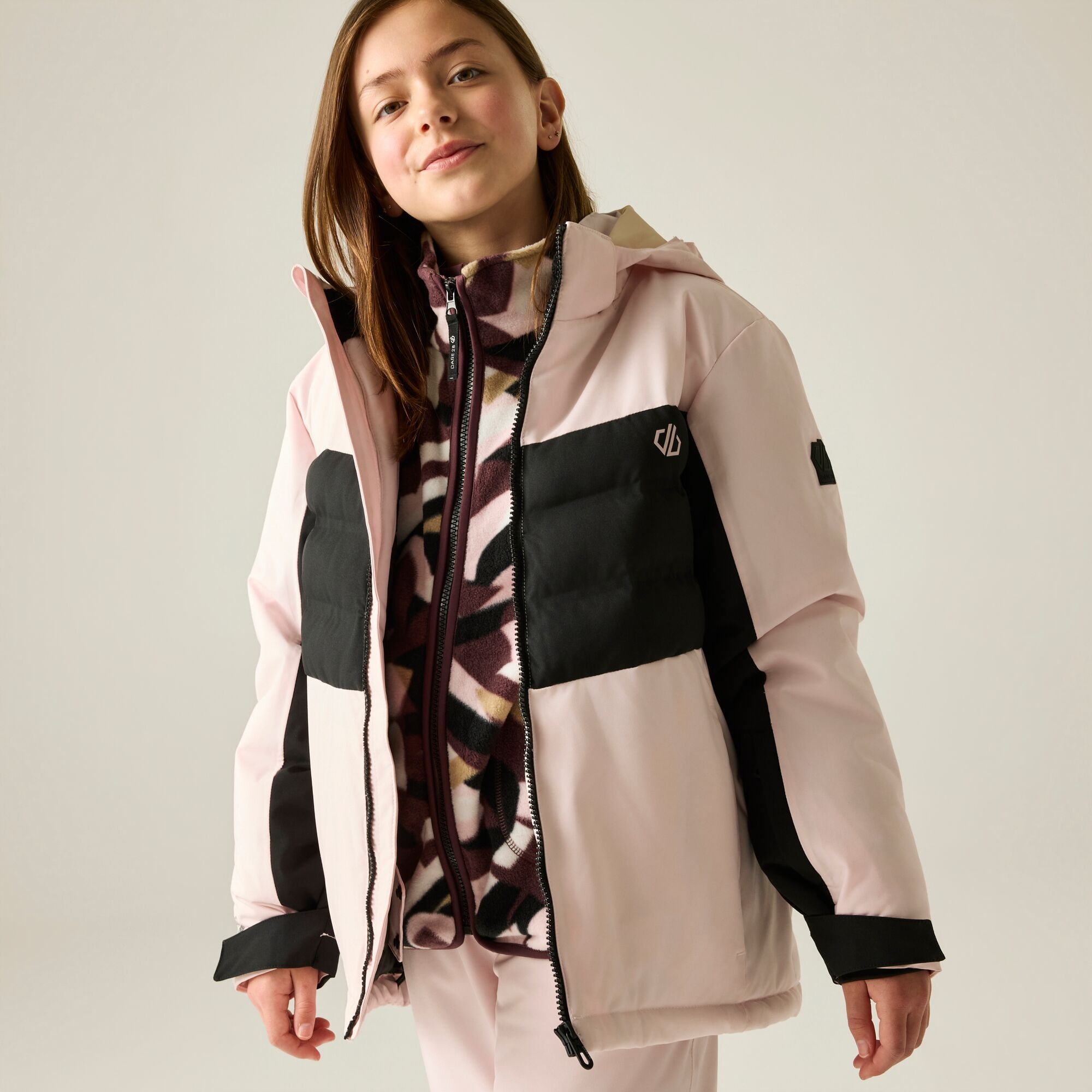 Dare 2B Kids’ Cheery Ski School Jacket - Pink Size 3-4 Years - Image 1