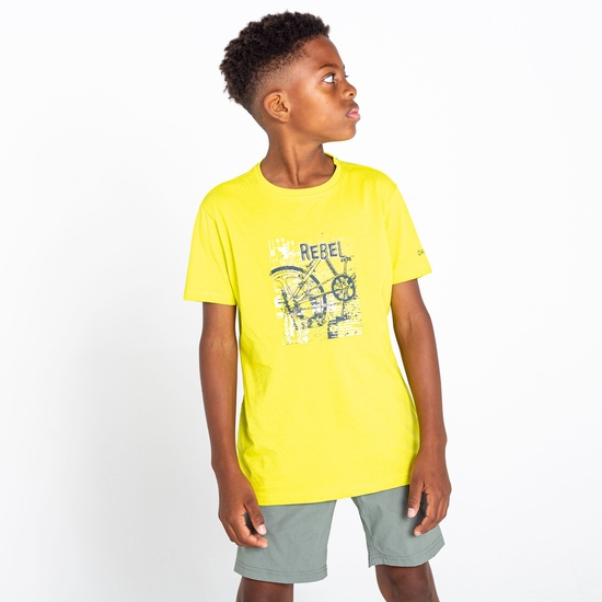 Dare 2b - Dziecięca koszulka Go beyond Żółty