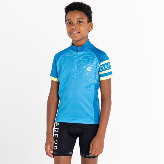 Dare 2b - Kids' Speed Up Cycling Jersey Deep Water Blue