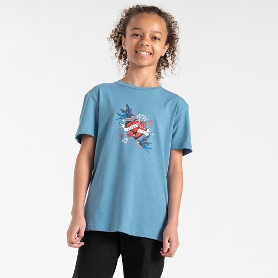 Dare 2b - Dziecięca koszulka Trailblazer II Niebieski