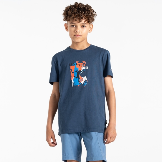 Dare 2b - Dziecięca koszulka Trailblazer II Ciemnoniebieski