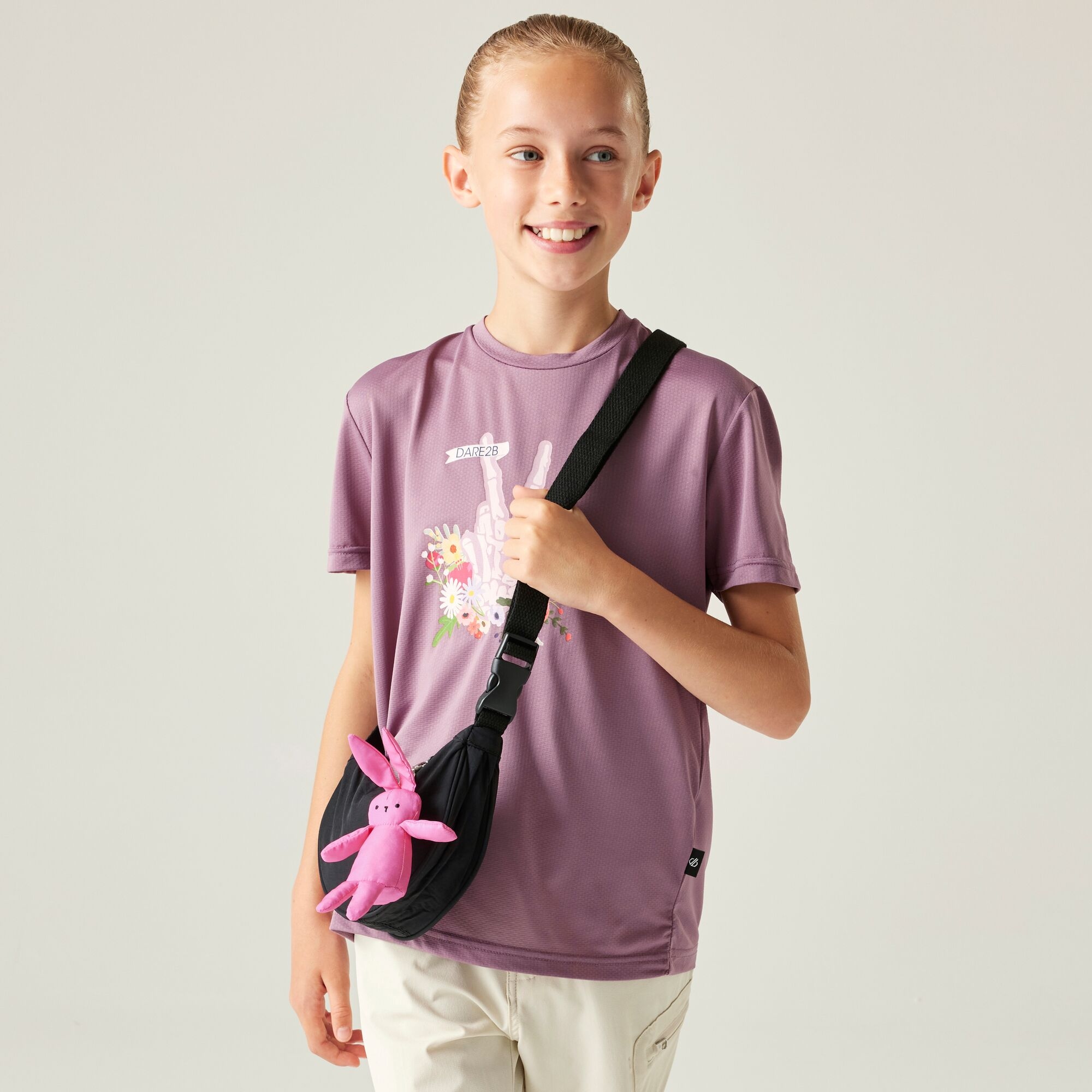 Dare 2b   Koszulka dziecięca szybkoschnąca Amusing Różowy