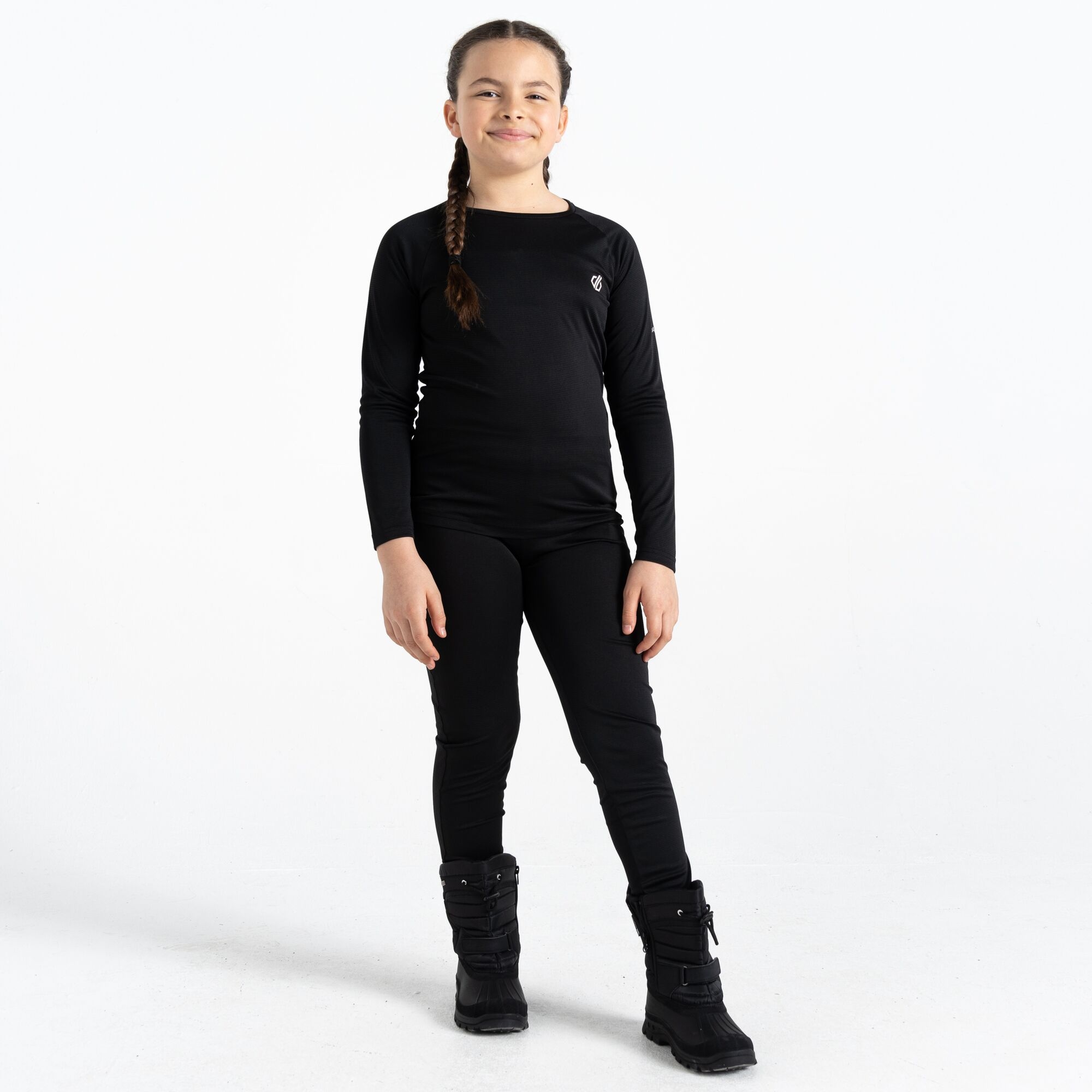 Dare 2b - Dziecięca Bielizna Termoaktywna Komplet Elate II Czarny, Rozmiar: 176 cm