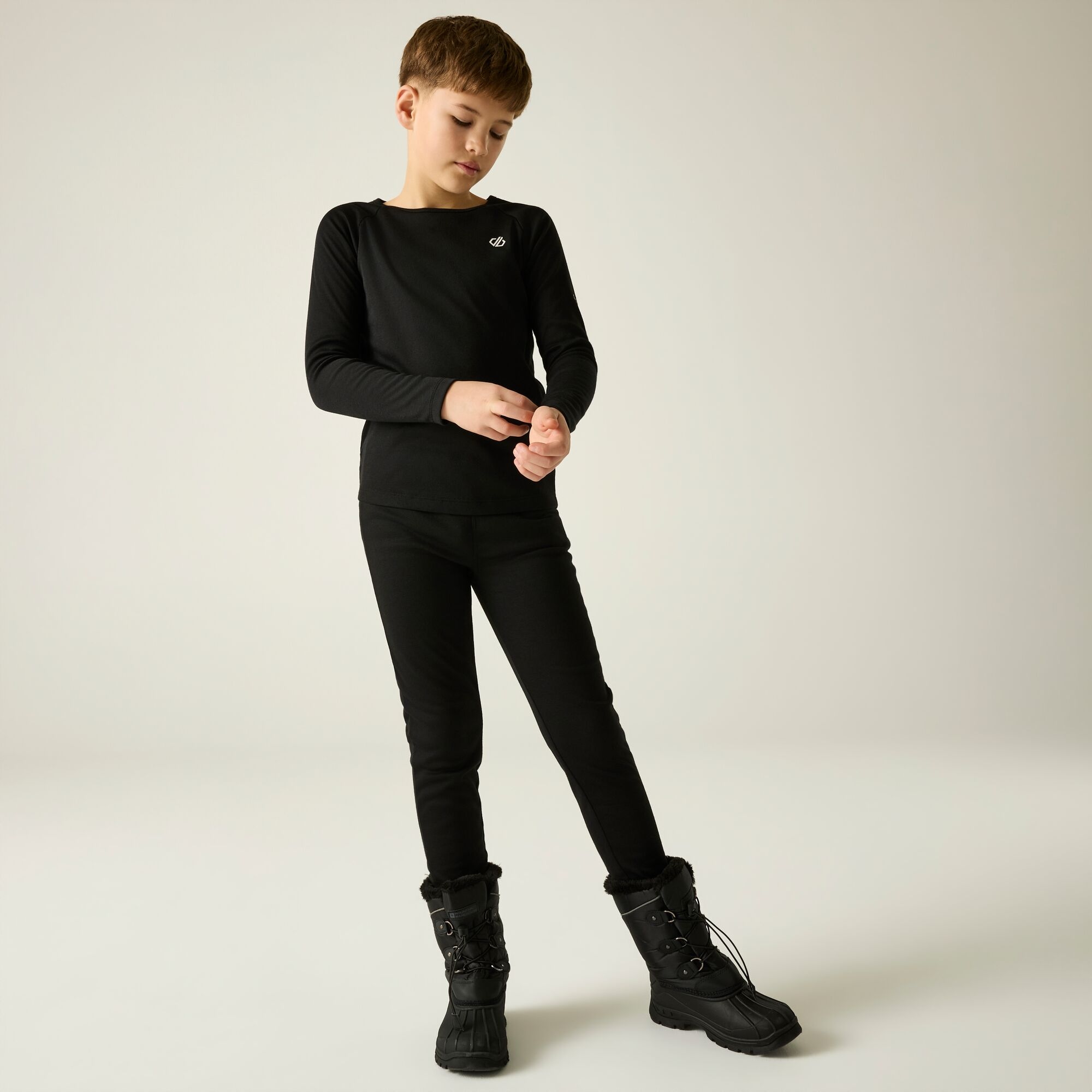 Dare 2B Boys Noir Long-Sleeved Top And Trousers Set For Kids Elate Iii - Image 8