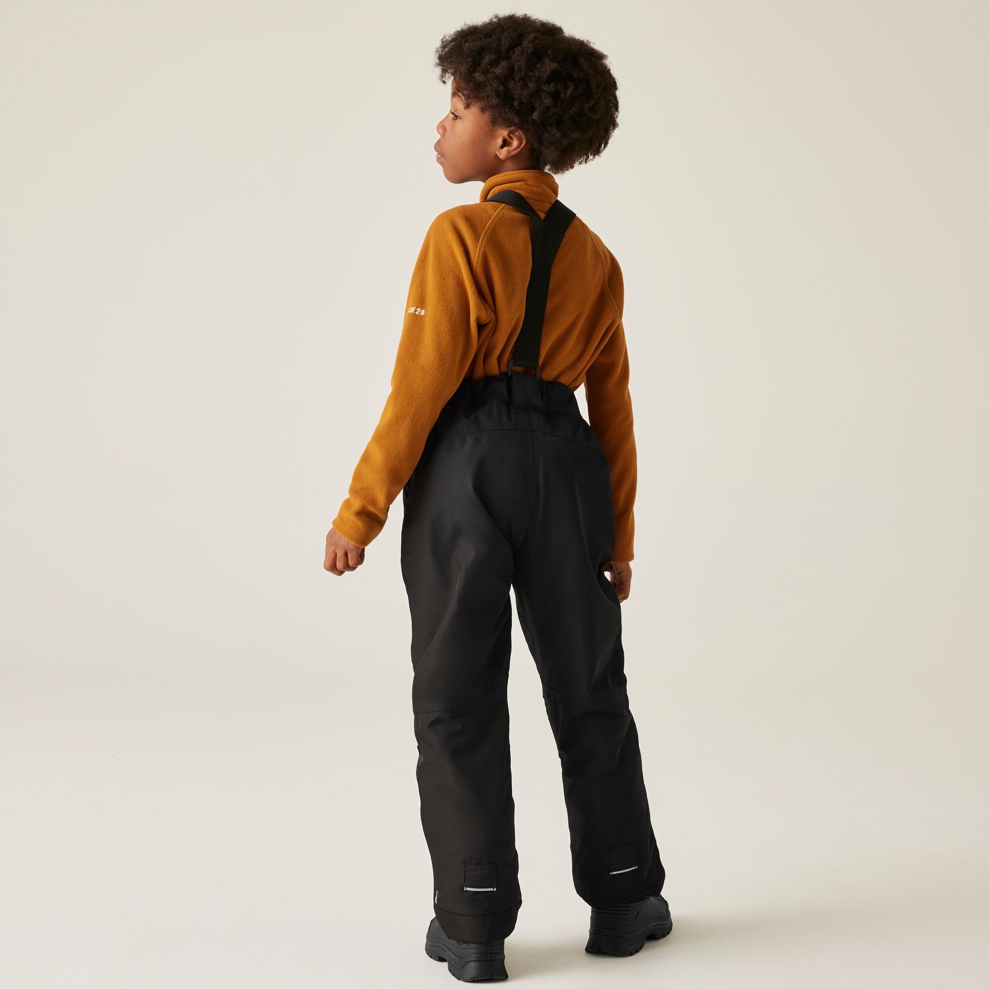 Dare 2b Spodnie narciarskie dziecięce z membraną z szelkami Motive Czarny