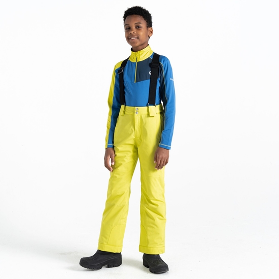 Dare 2b - Dziecięce spodnie narciarskie z szelkami Outmove II Żółty