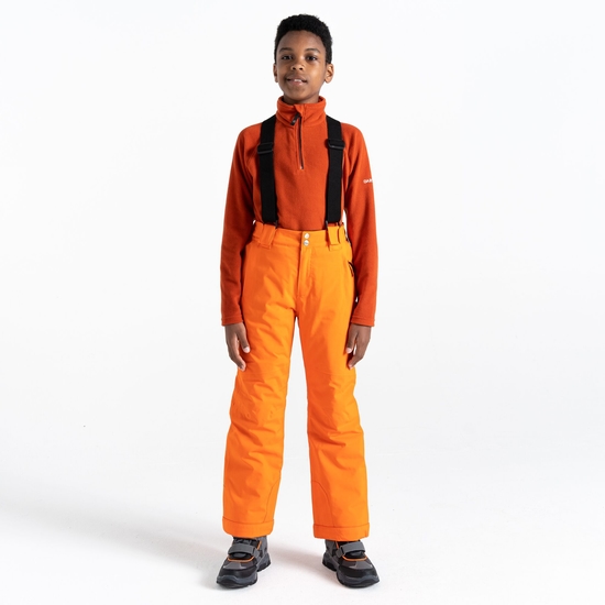 Dare 2b - Dziecięce spodnie narciarskie z szelkami Outmove II Pomarańczowy