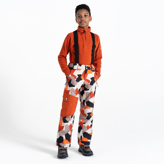 Dare 2b - Kids' Pow Ski Pants Orange Camo Print 