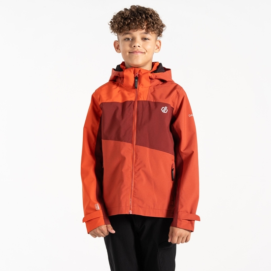 Dare 2b - Kids' Explore II Waterproof Jacket  Cinnamon Tuscan Red