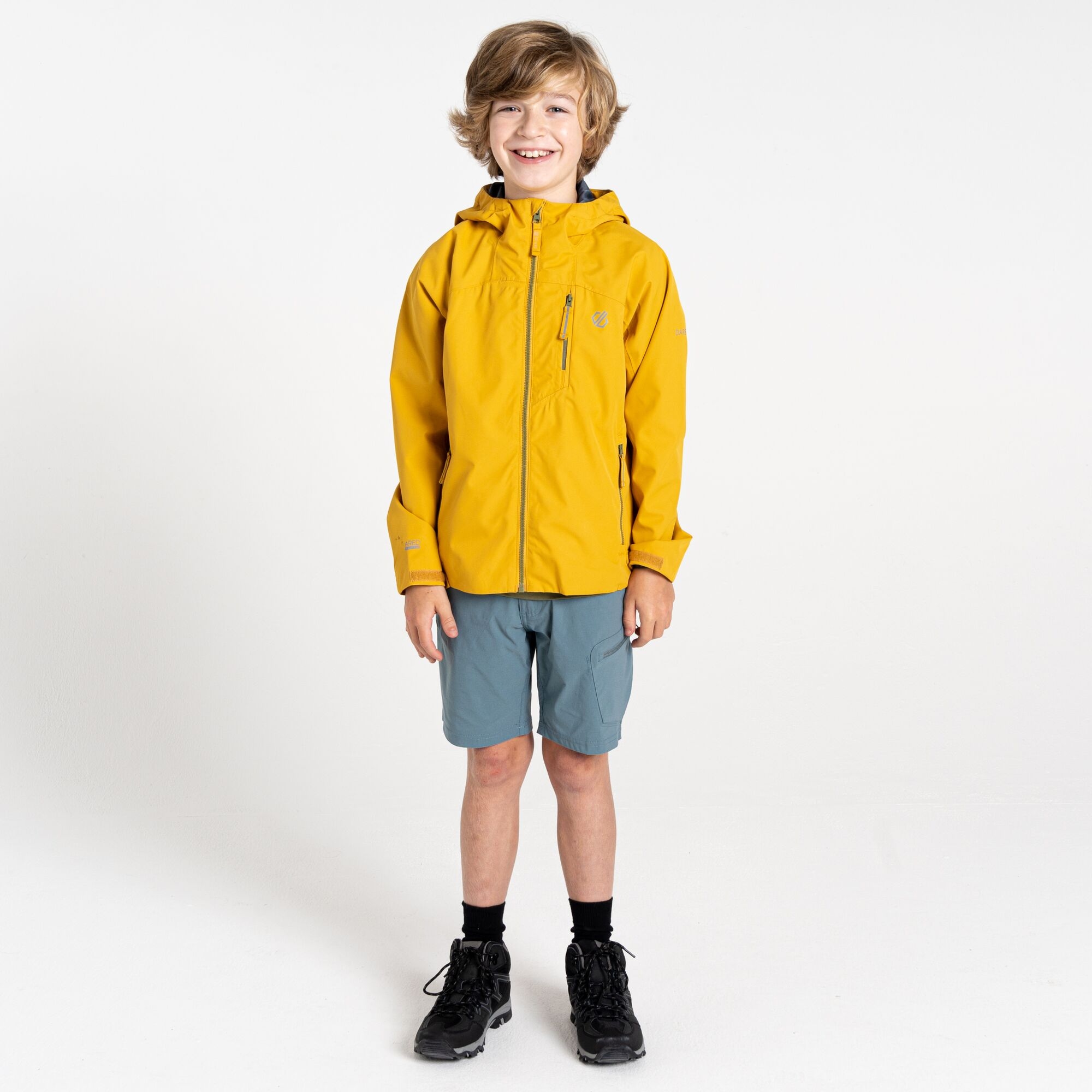 Dare 2b Dare 2b Kurtka przeciwdeszczowa dziecięca z membraną Switch Out Żółty