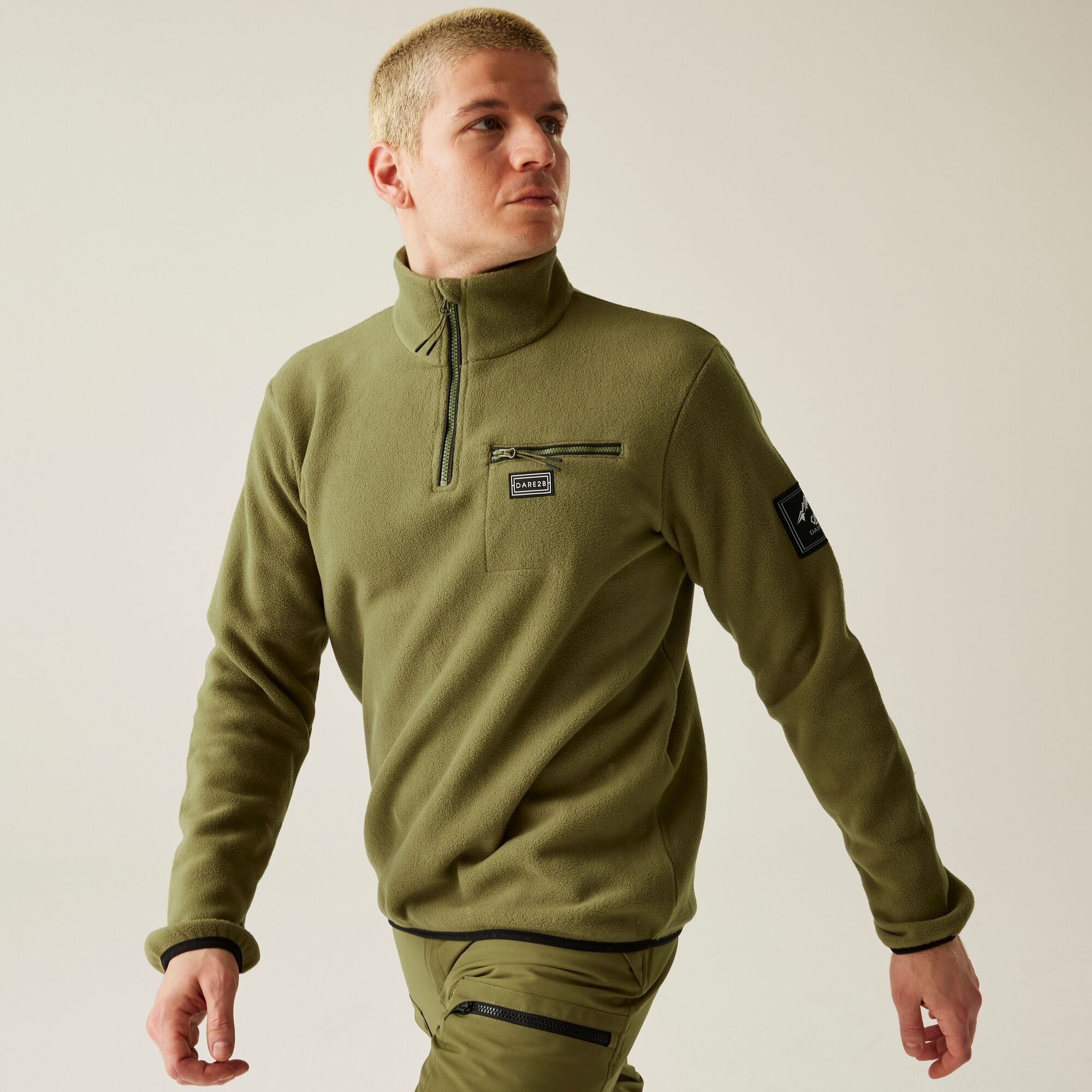 Dare 2b Polar męski z suwakiem 1/4 Affinity Zielony