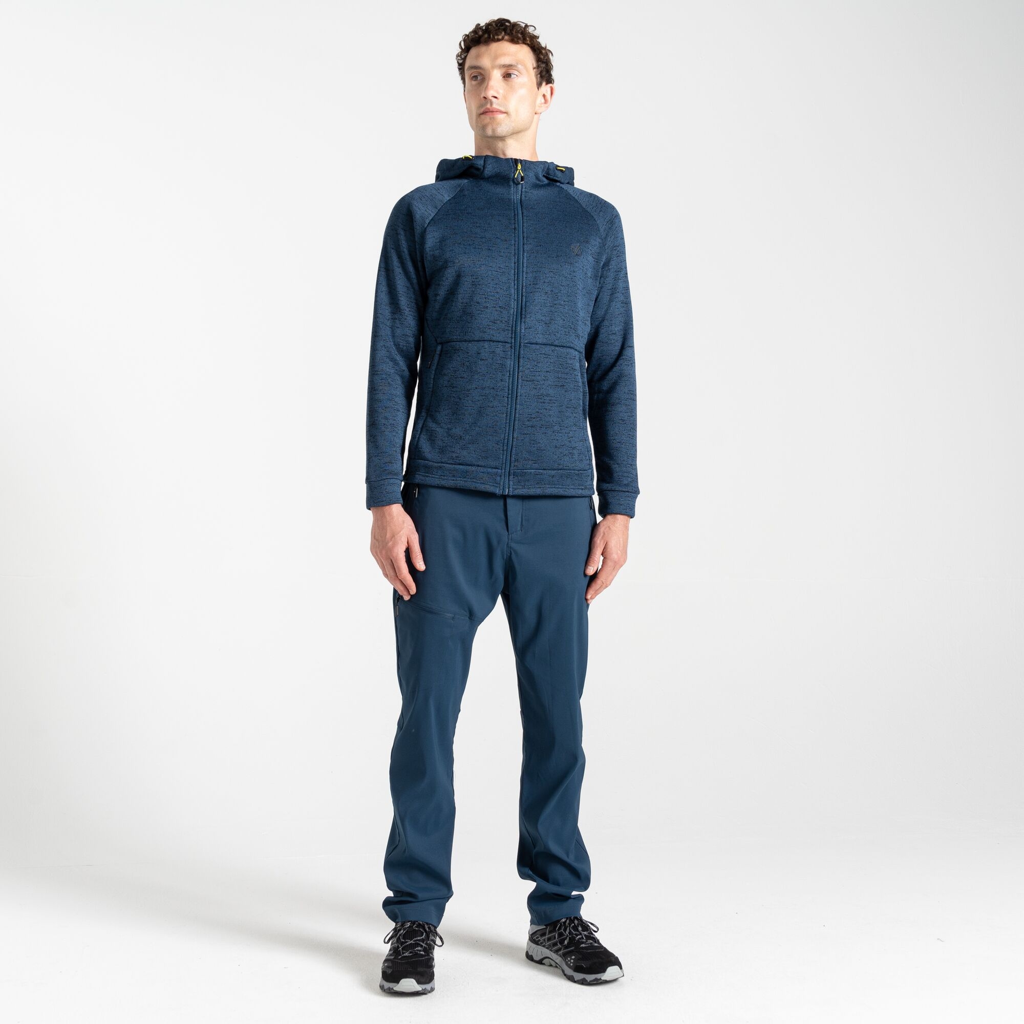 Dare 2b Męski polar z kapturem Shielding Ciemnoniebieski