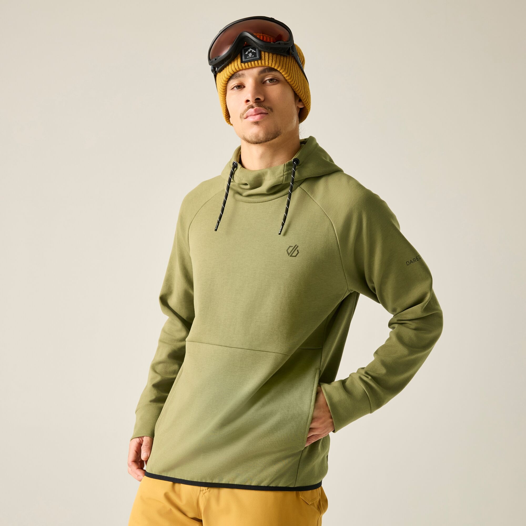 Dare 2B Men's Green Ollie Hoodie, Cotton, Cotton Size: S - Image 6