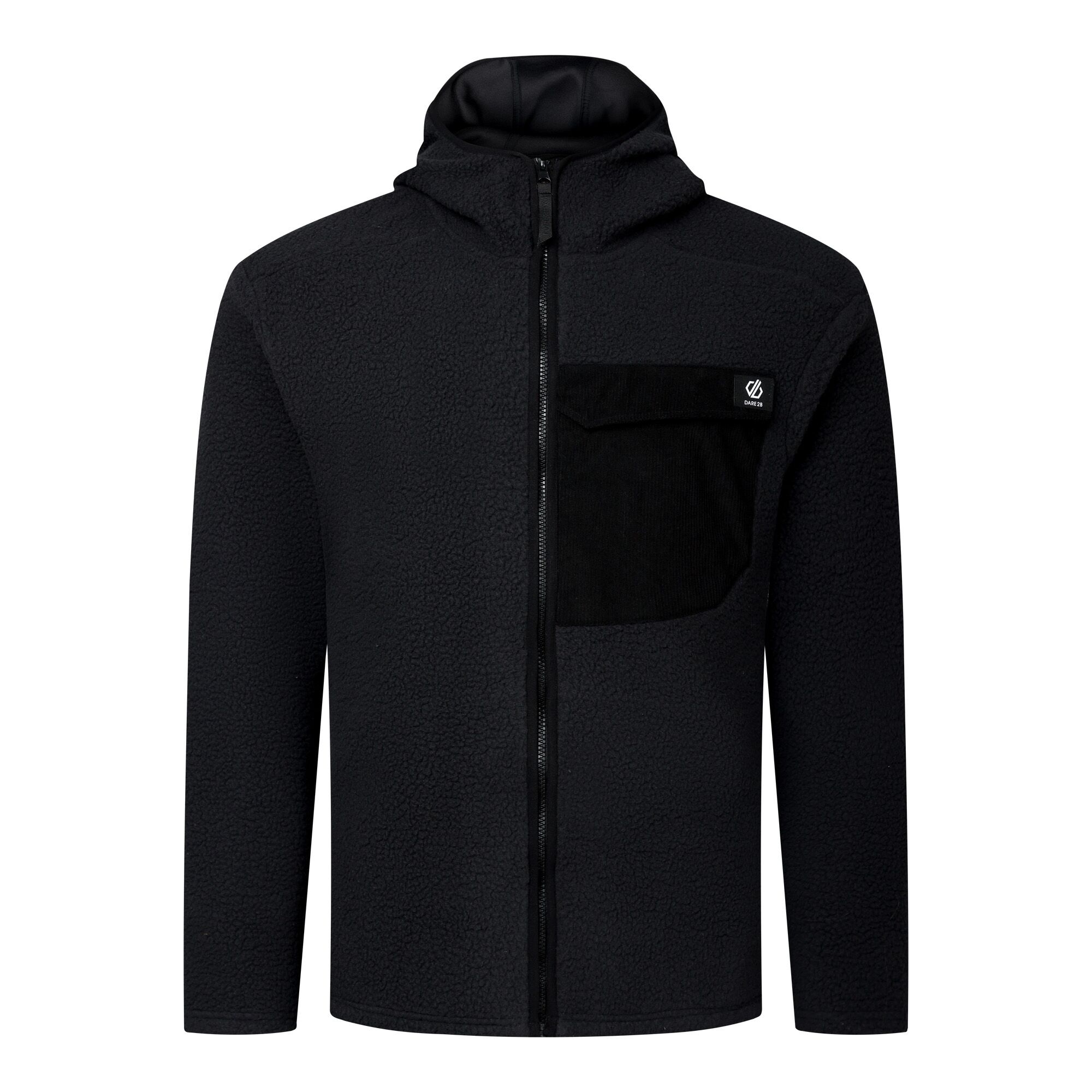 Dare 2b   Polar męski rozsuwany Firn Hooded Borg Czarny