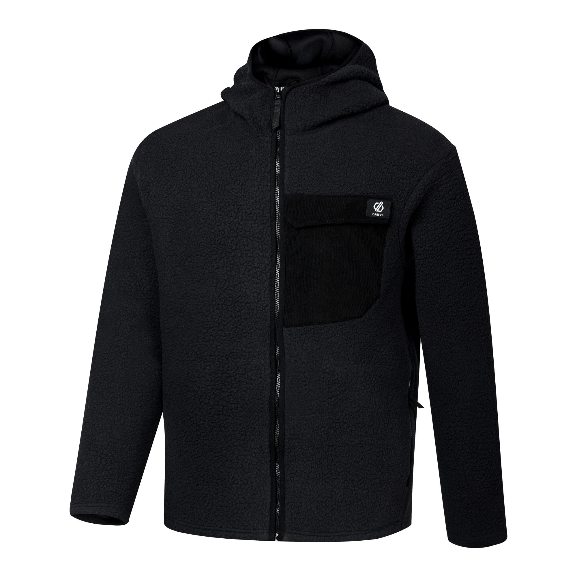 Dare 2b   Polar męski rozsuwany Firn Hooded Borg Czarny