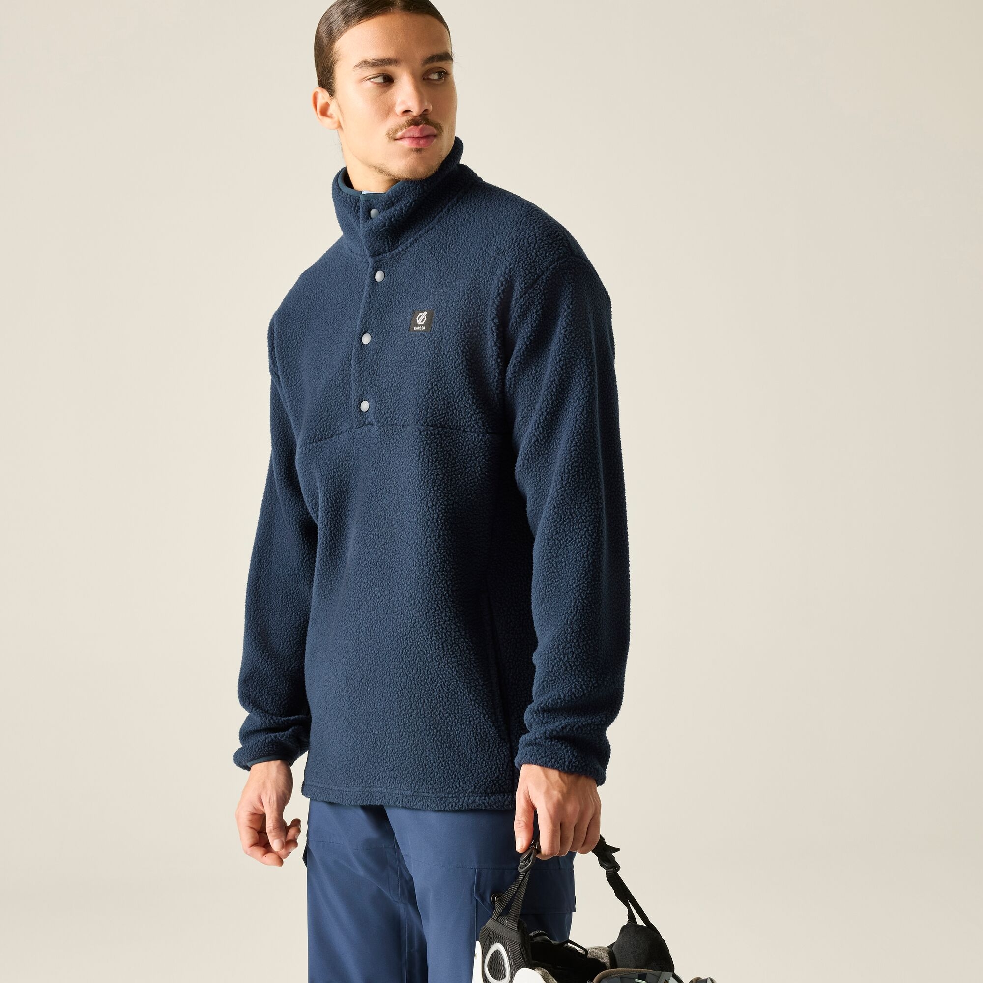 Dare 2B Men's Twin Tip Snap 1/2 Fleece - Blue Medium