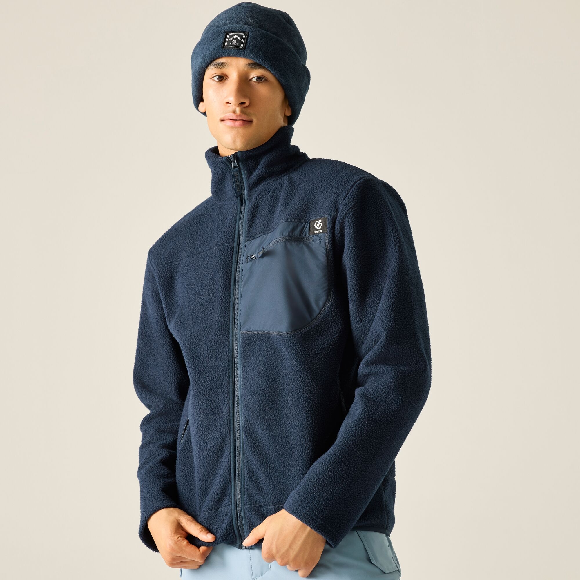 Dare 2B Men's Camber Shield Borg Fleece - Blue Extra Large - Image 1