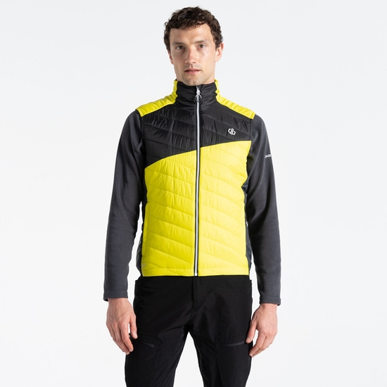 Dare 2b - Men's Touring Lightweight Gilet Neon Spring Yellow Black 