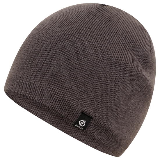 Dare 2b - Men's Rethink Embroidered Beanie Hat Ebony Grey