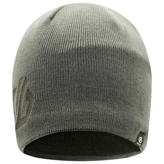 Dare 2b - Men's Rethink Embroidered Beanie Hat Ebony Grey