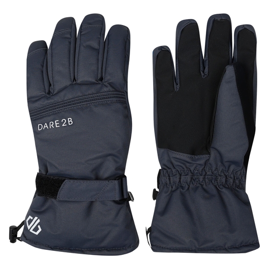 Dare 2b - Men's Worthy Waterproof Insulated Ski Gloves Ebony Grey 