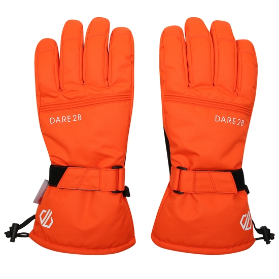 Dare 2b - Men's Worthy Waterproof Insulated Ski Gloves Puffins Orange 