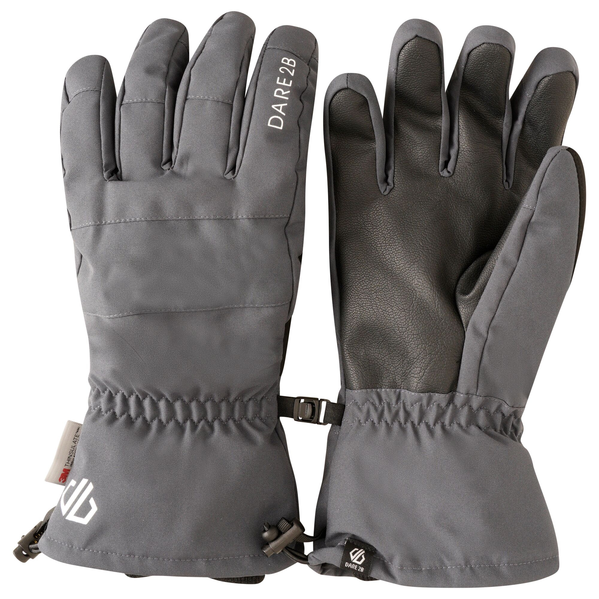 Photos - Winter Gloves & Mittens DARE 2B  Men's Water Repellent Diversity II Ski Gloves Ebony Grey 