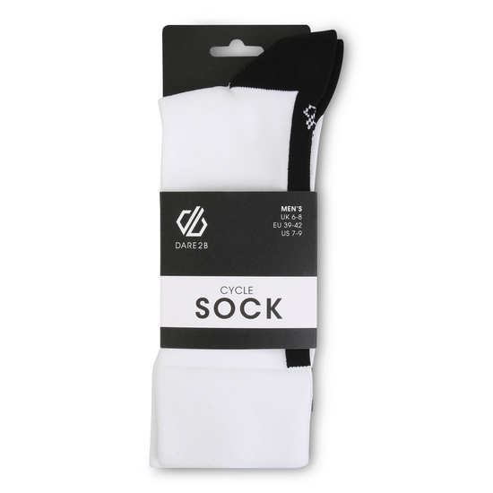 Dare 2b - Men's Slogan Cycle Socks Black White