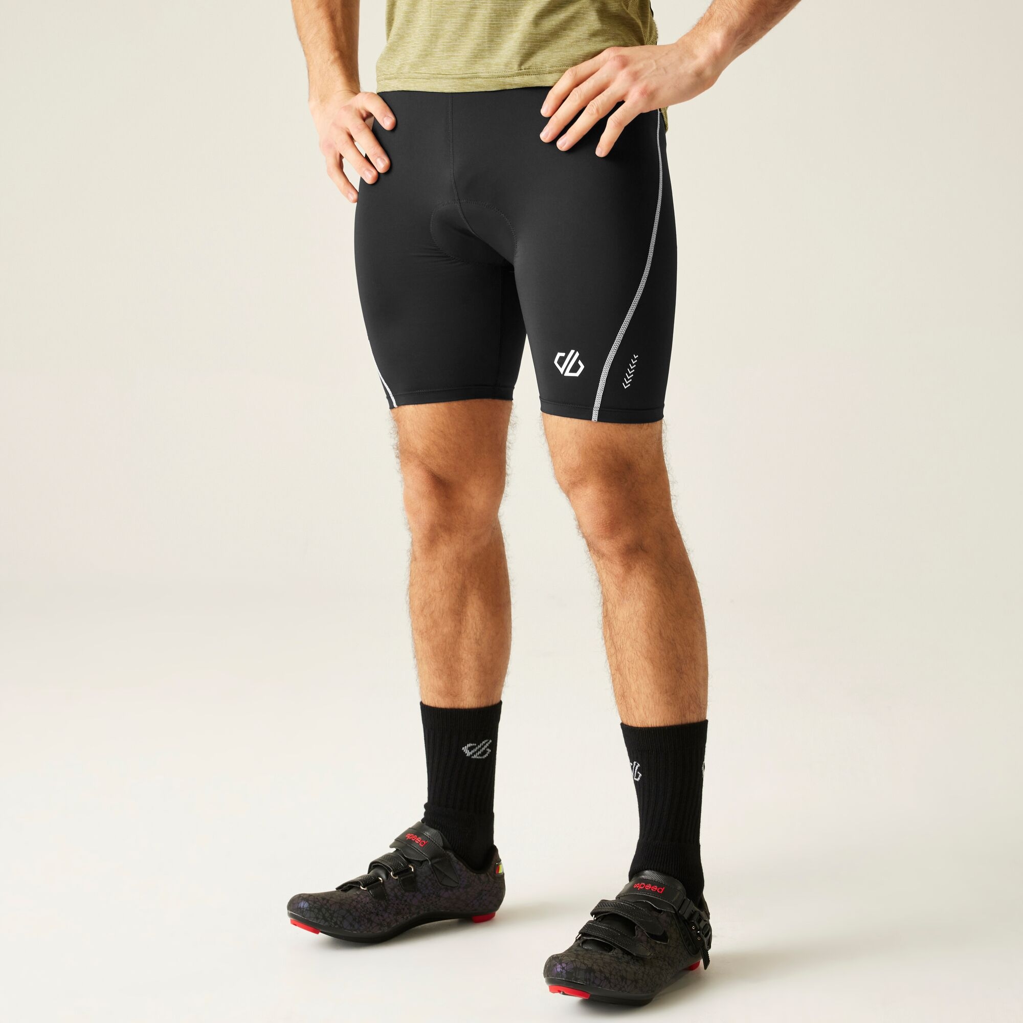Dare 2B Men's Bold Reflective Cycling Shorts - Black Extra Large