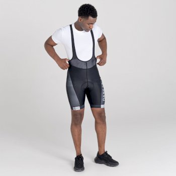 Dare 2b - Men's Virtuosity Bibbed Quick Drying Cycling Shorts Black White