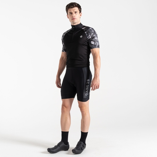 Dare 2b - Men's Ecliptic II Reflective Cycling Shorts Black