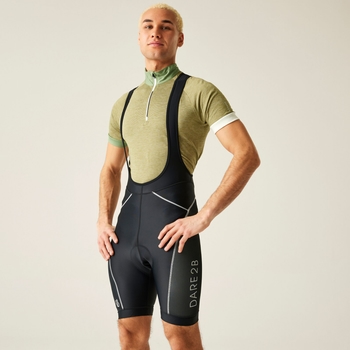 Dare 2b - Men's Ecliptic Lightweight Bibbed Gel Cycling Shorts Black