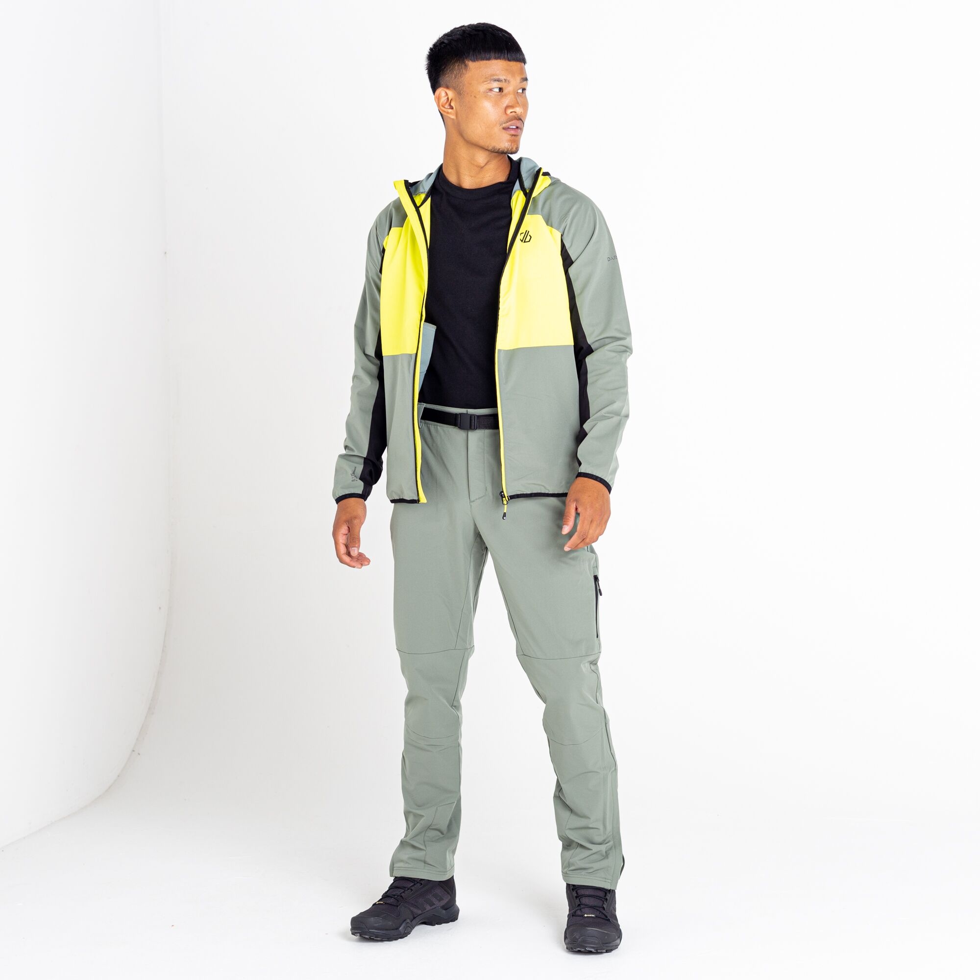 Dare 2b Męskie spodnie trekkingowe Tuned In Pro Zielono-limonkowy