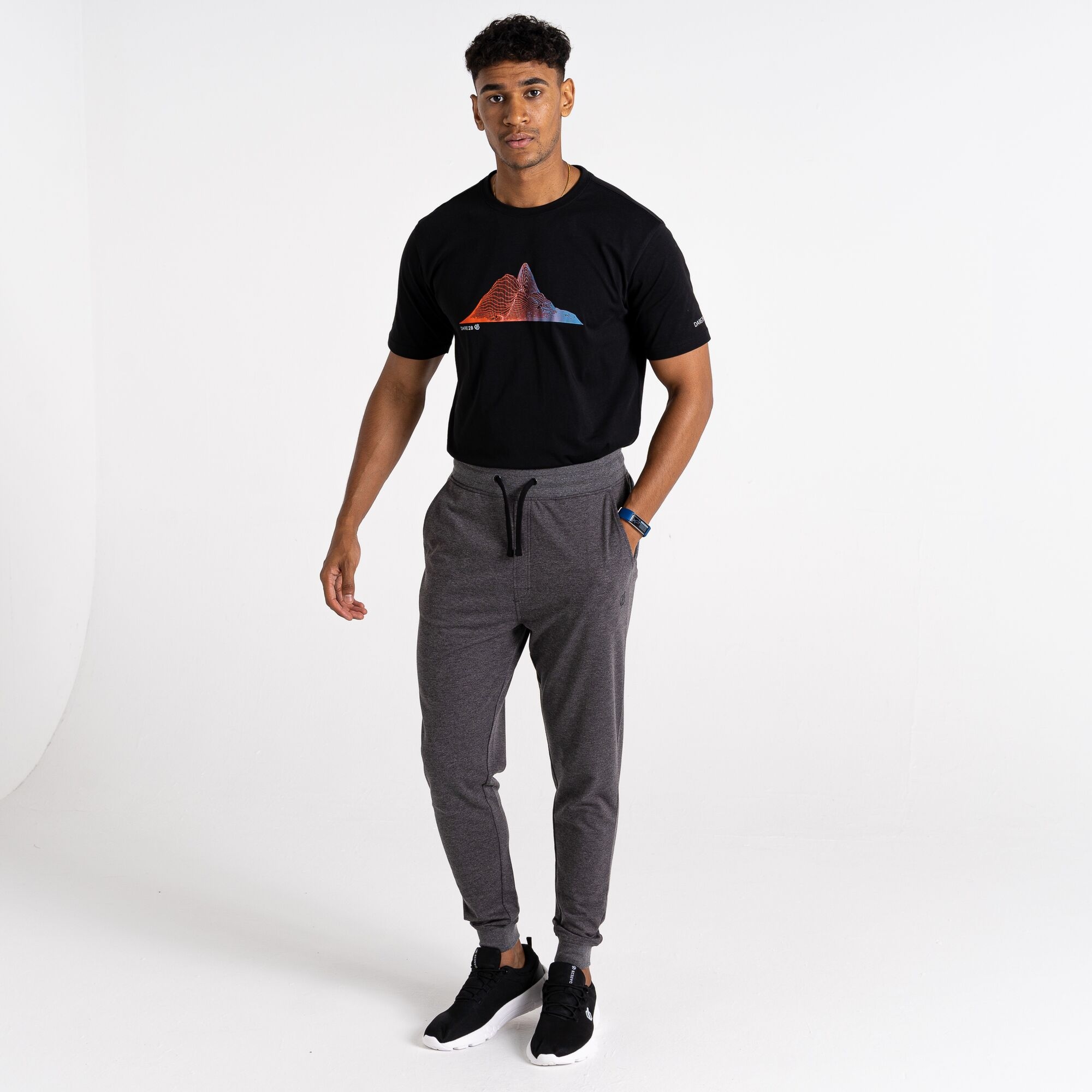 Dare 2B - Mens Recharging Drawstring Joggers Charcoal Grey Marl, Size: Xl - Sale
