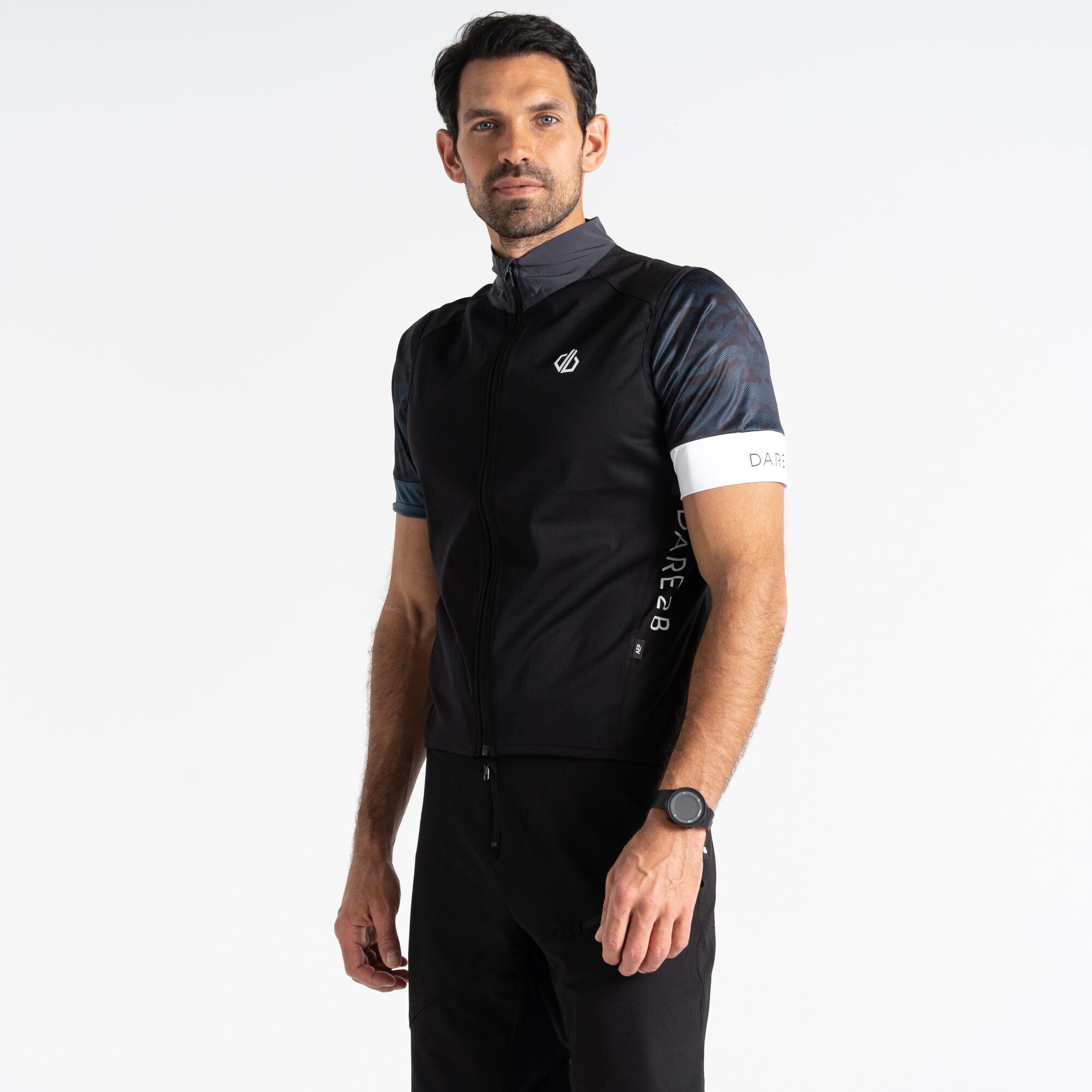 Dare 2b Męska kamizelka rowerowa softshell Sequel Czarny