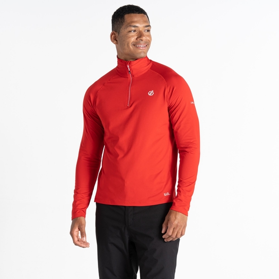 Dare 2b - Men's Fuse Up II Recycled Lightweight Core Stretch Midlayer Danger Red