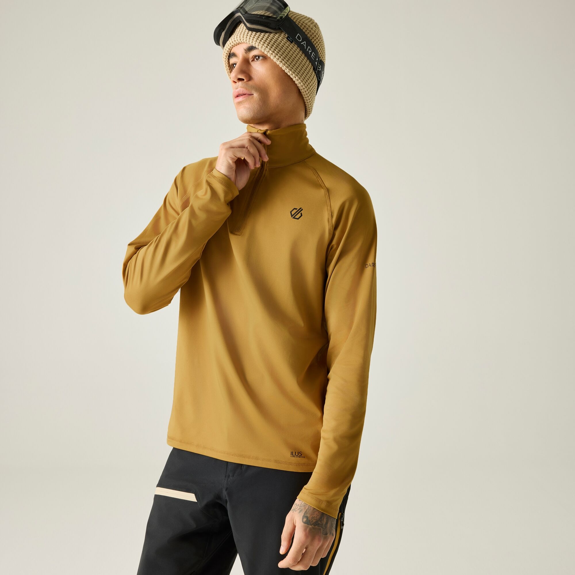 Dare 2b   Bluza męska z suwakiem Fuse Up II Brązowy