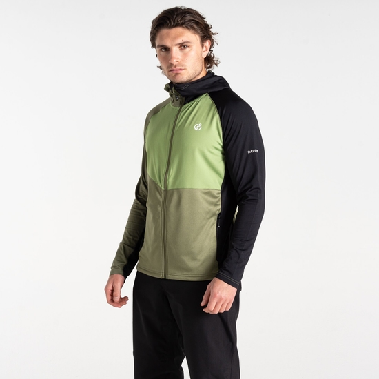 Dare 2b - Men's Assimilate II Core Stretch Midlayer Olivine Green Black