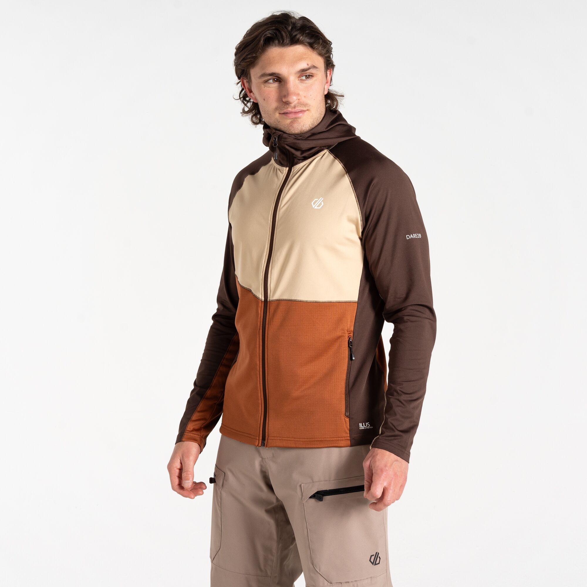 Dare 2b - Męska Bluza Assimilate II Core Stretch Brązowy, Rozmiar: L