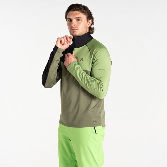 Dare 2b - Men's Dignify III Core Stretch Midlayer Olivine Green Black