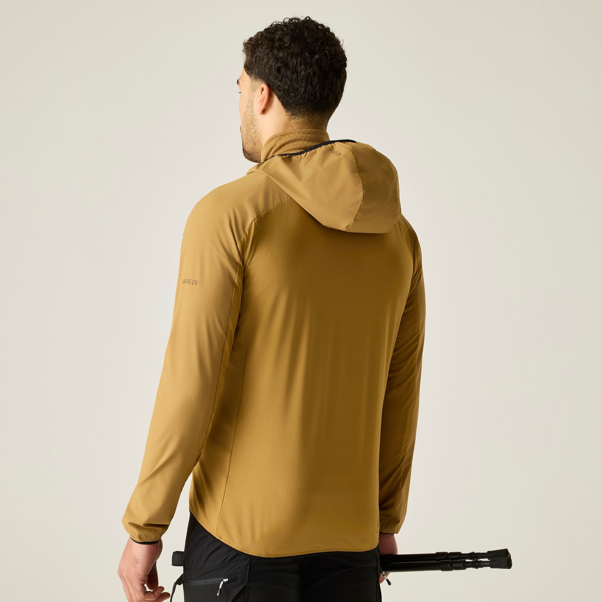 Dare 2b   Bluza męska z kapturem rozsuwana Endurance Strength Stretch Brązowy