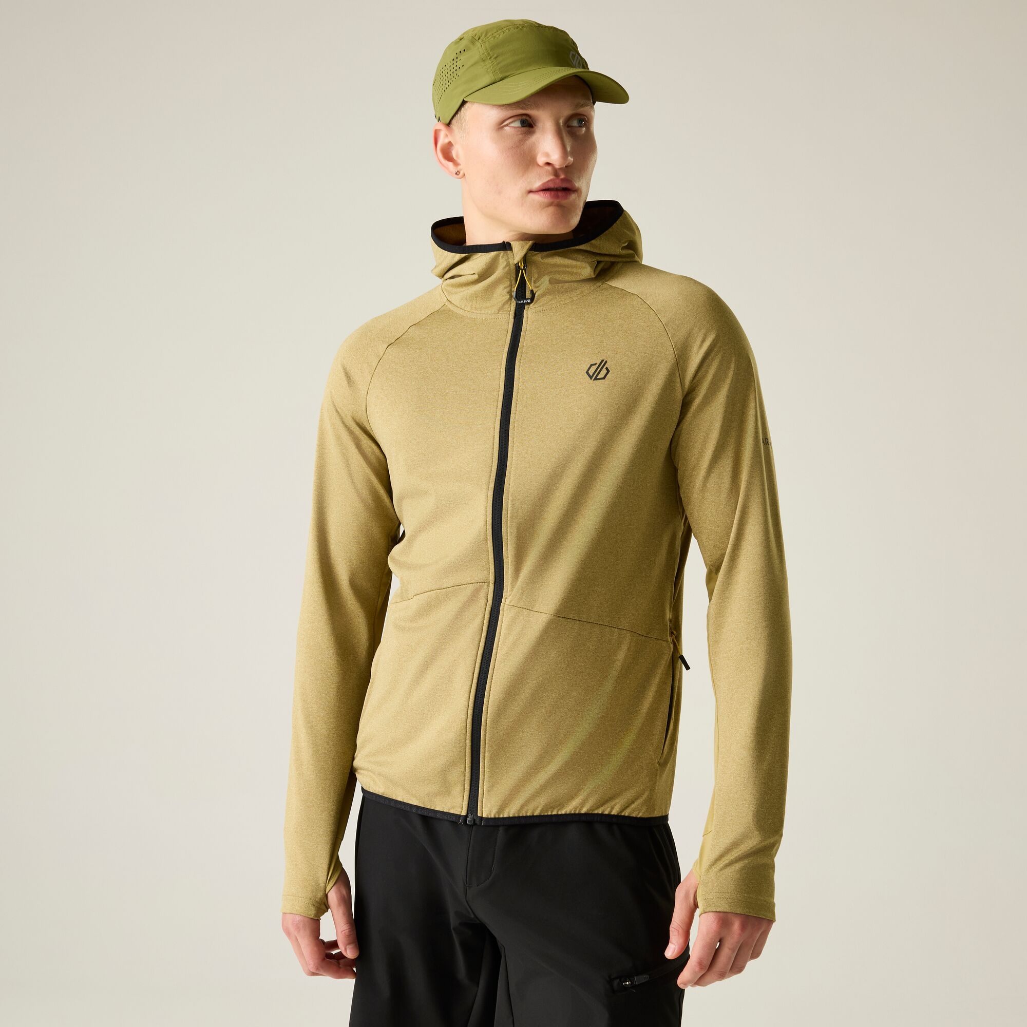 Dare 2b Bluza męska z kapturem rozsuwana Assimilate VI Zielony